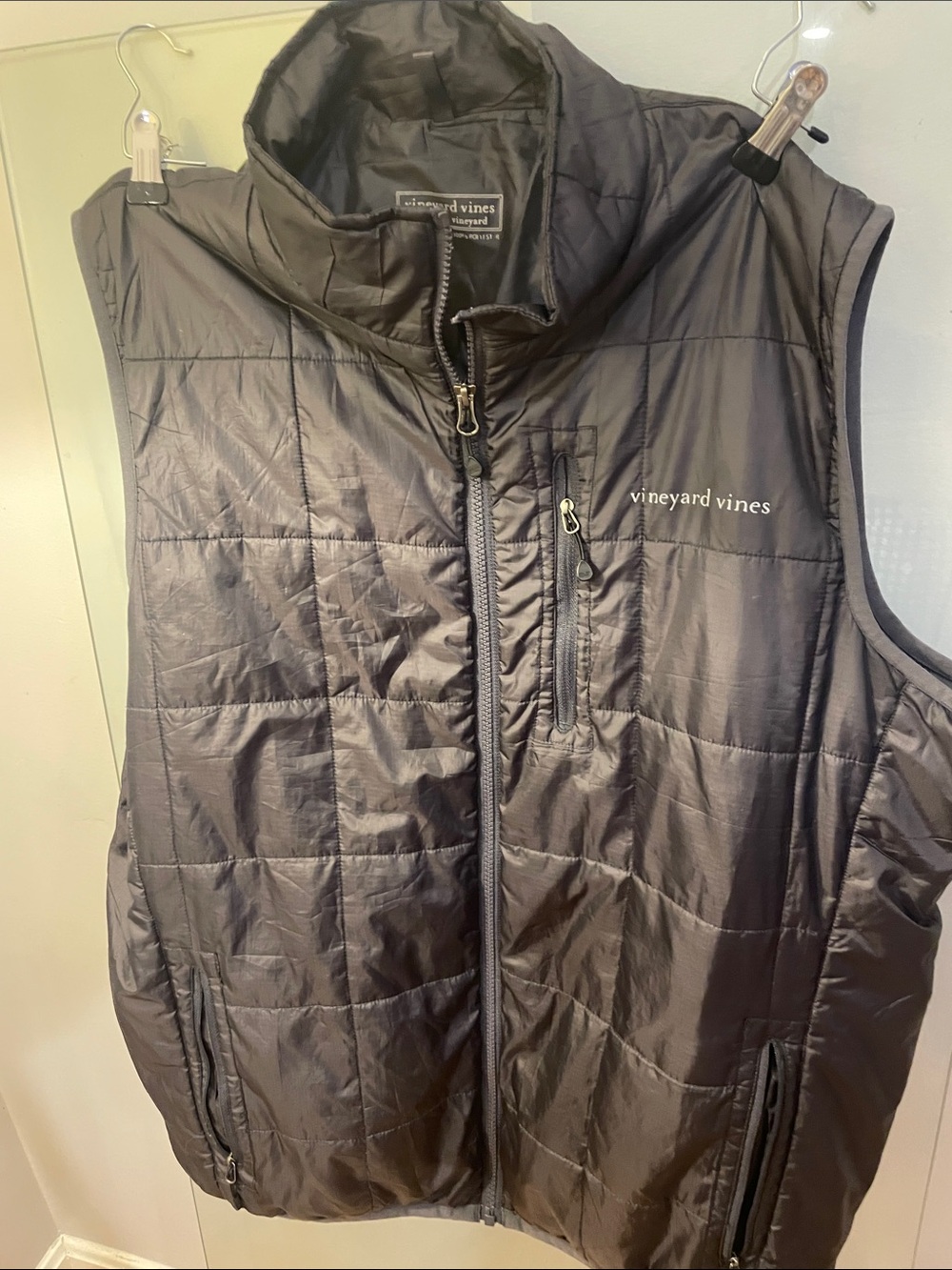 Vineyard Vines Black Quilted Puffer Vest